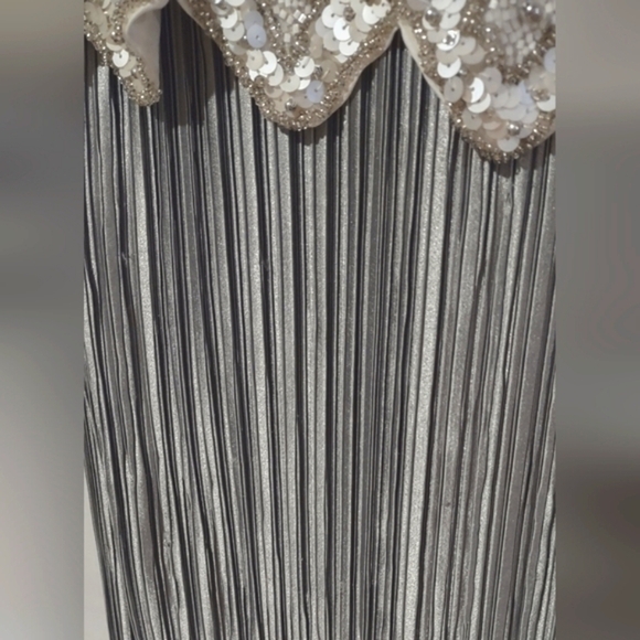 Neiman Marcus Vintage George F Couture Beaded Formal Gown - Picture 3 of 11